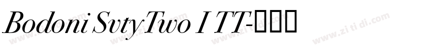 Bodoni SvtyTwo I TT字体转换